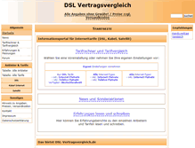 Tablet Screenshot of dsl-vertragsvergleich.de